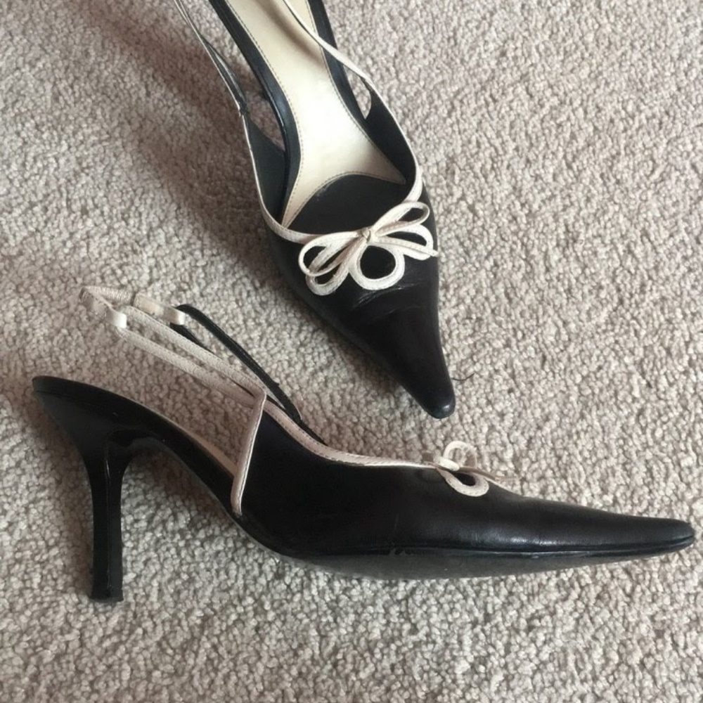 Pointed-Toe Slingback Heels - Picture 2 of 2